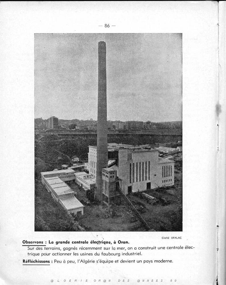 DIVERS 03 LA CENTRALE ELECTRIQUE D ORAN DU MANUEL GEO CELEM.JPG